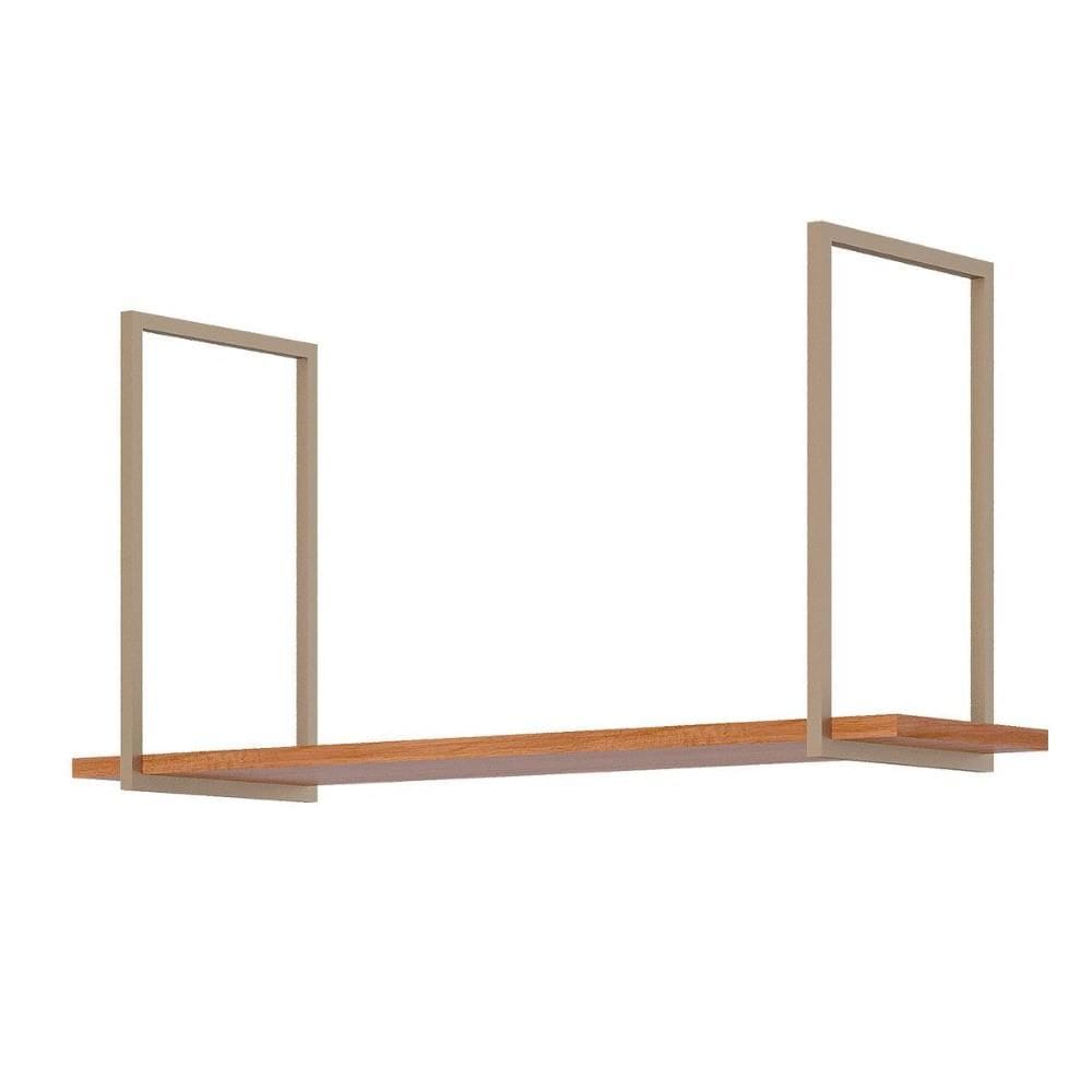 Prateleira Decorativa Sala Estar Suspensa Divina 125cm Cinamomo - MGM