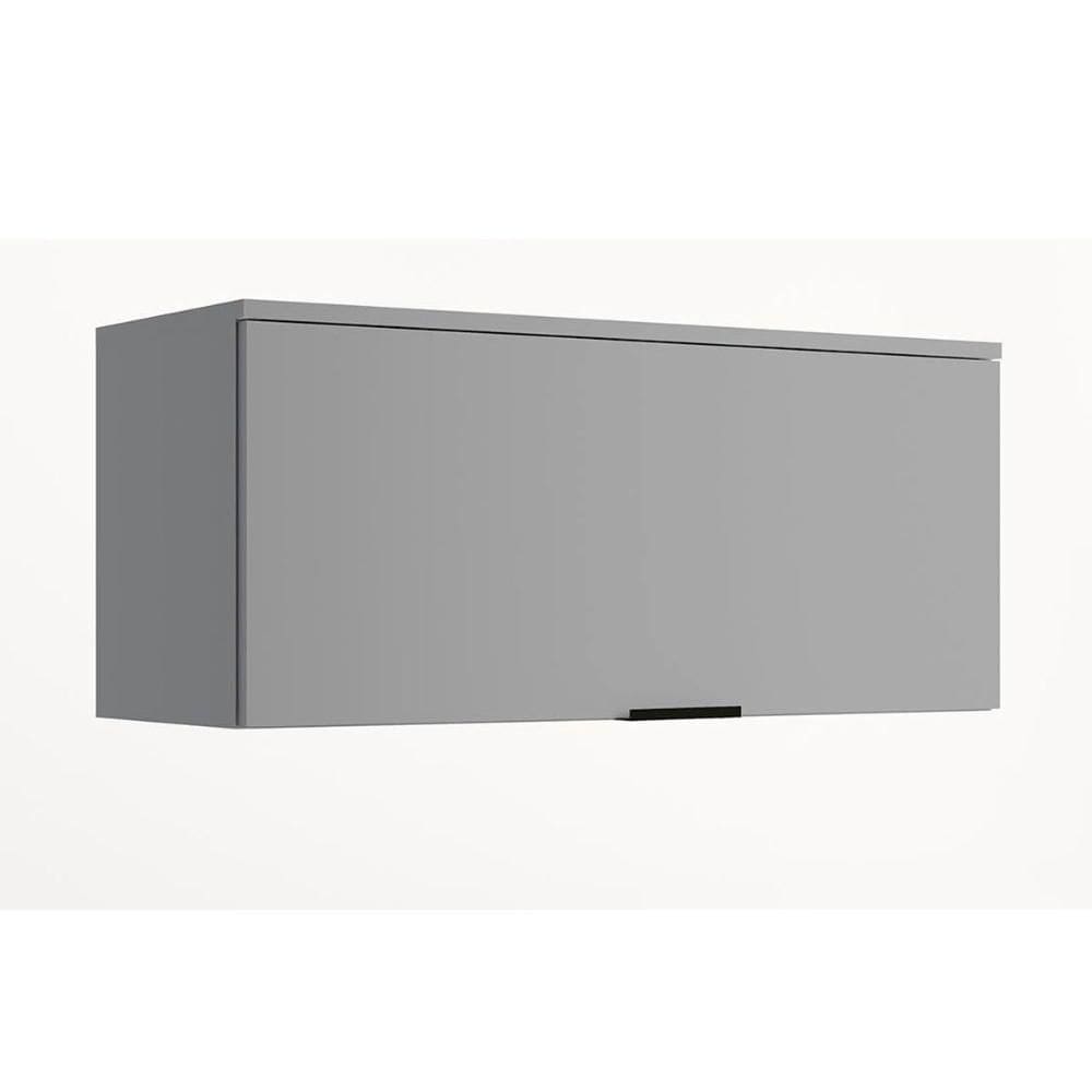 Armário de Geladeira p/ Cozinha Alpha 2503 c/ 1 Porta Basculante 80cm Cinza - Carraro