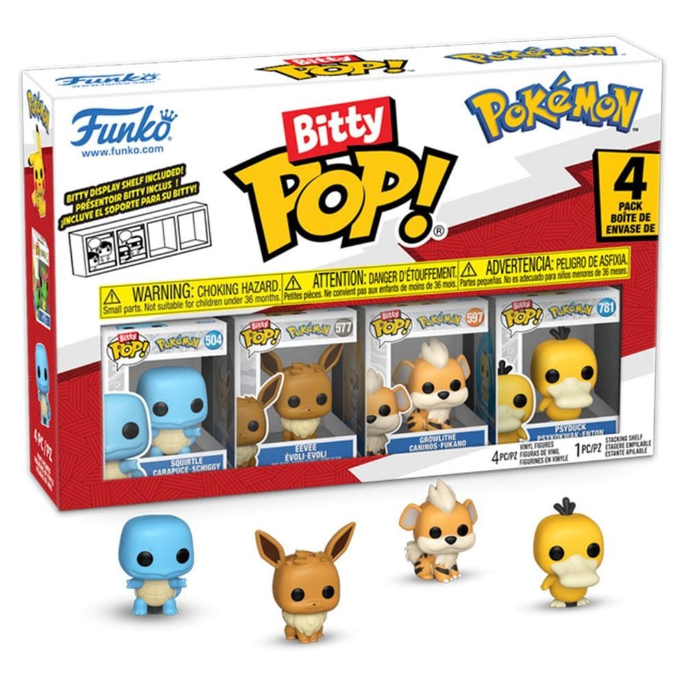 Funko Bitty Pop Pokémon Squirtle 4 pack
