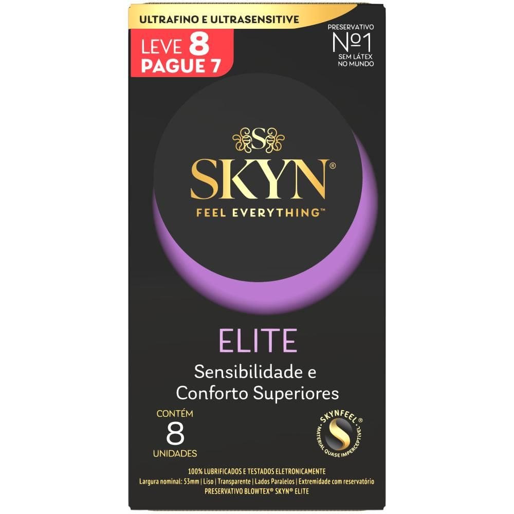 Preservativo Skyn Elite Leve 8 Pague 7 unidades