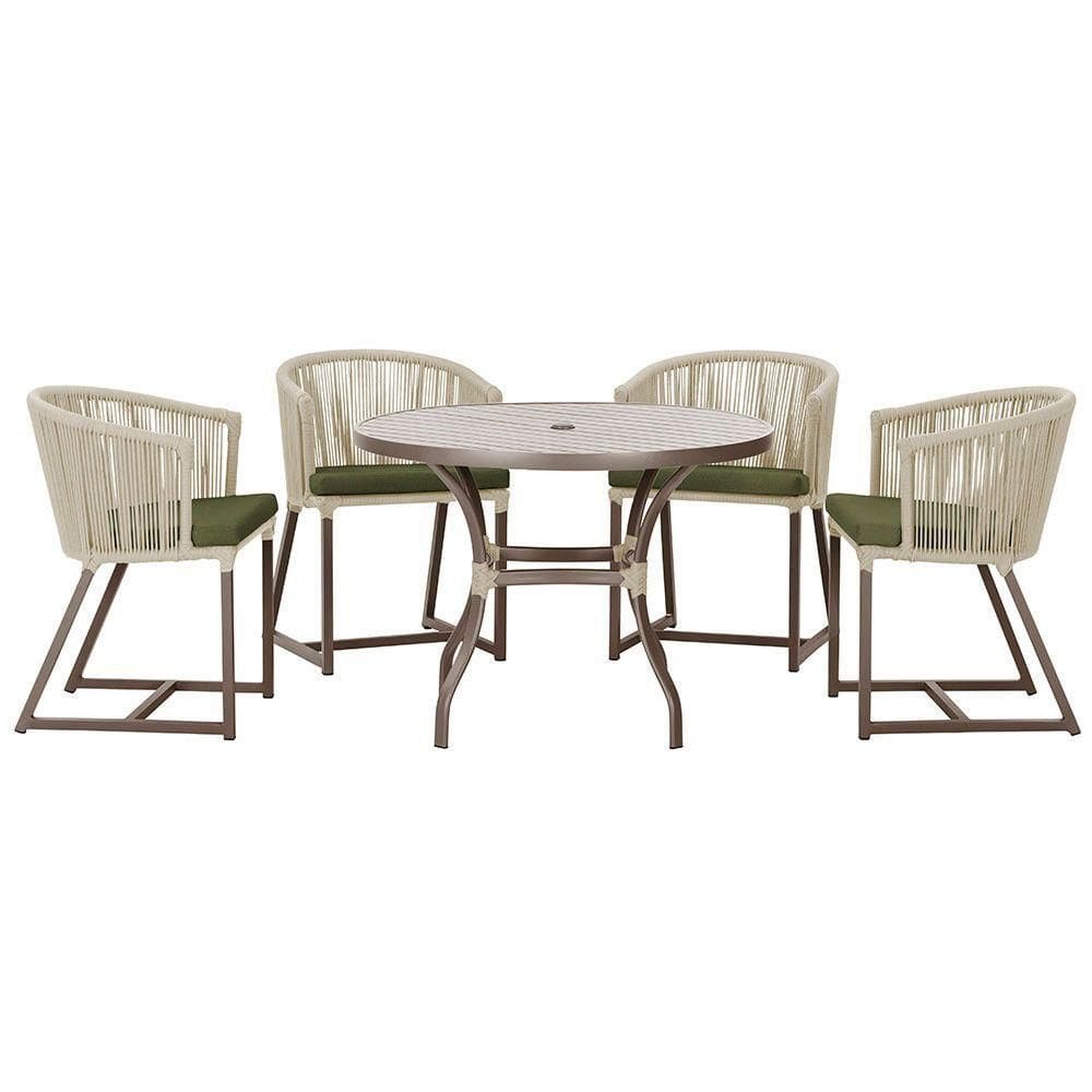 Mesa Com 4 Cadeiras E Noronha Estofado 13 Trama autêntico Rami