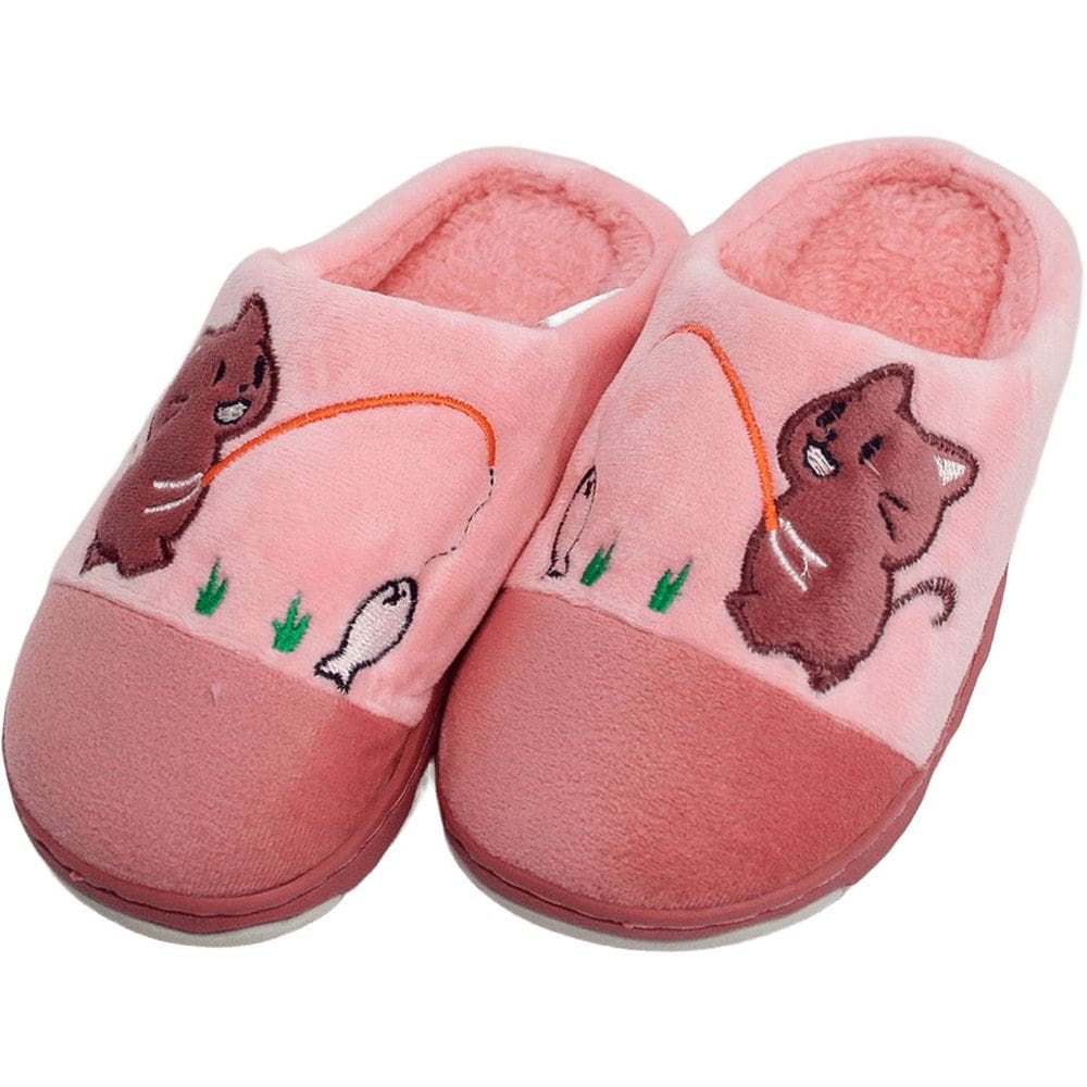 Pantufas Sapato Gatinho Pelúcia Chinelo De Inverno Infantil