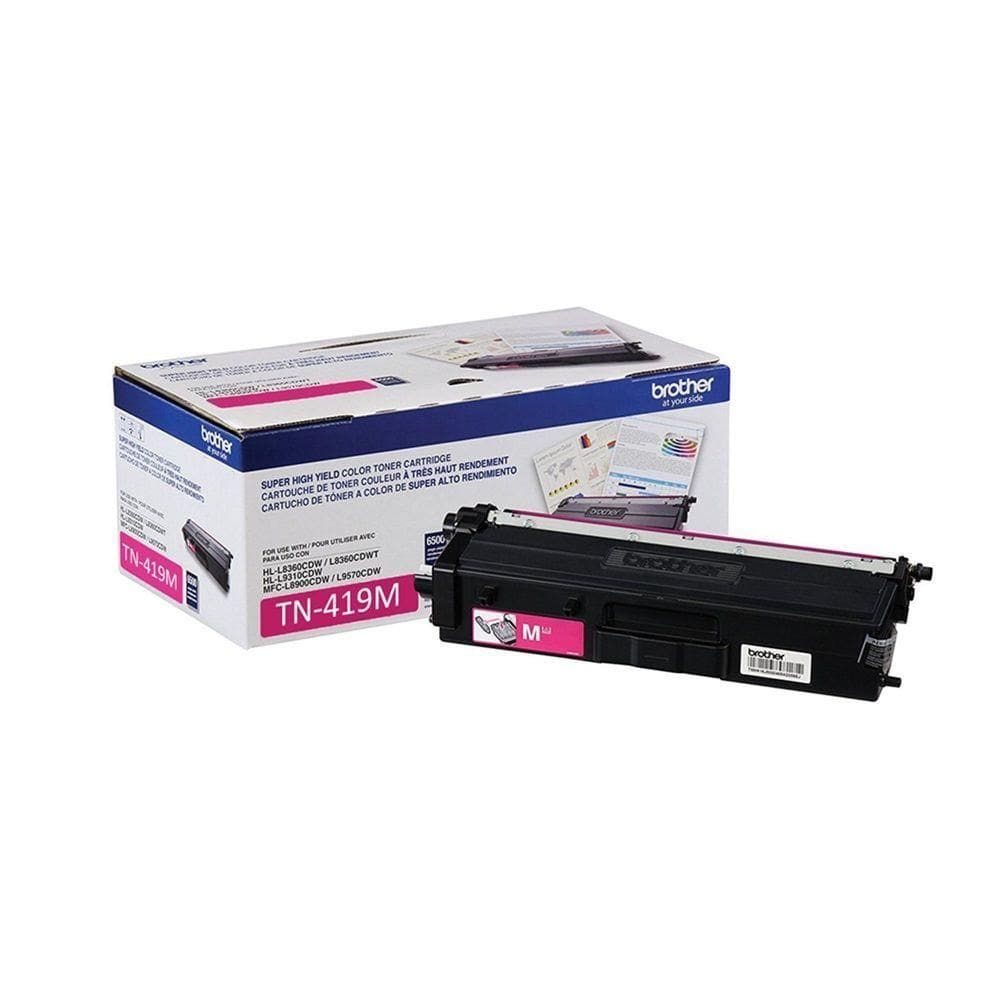 Toner autêntico Brother Tn419m Tn-419m Magenta Tn419 Tn-419 L8360 L8610 L8900 L9570 9k