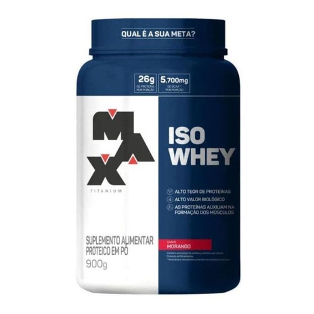 Whey Protein Isolado Iso Whey (900g) Max Titanium