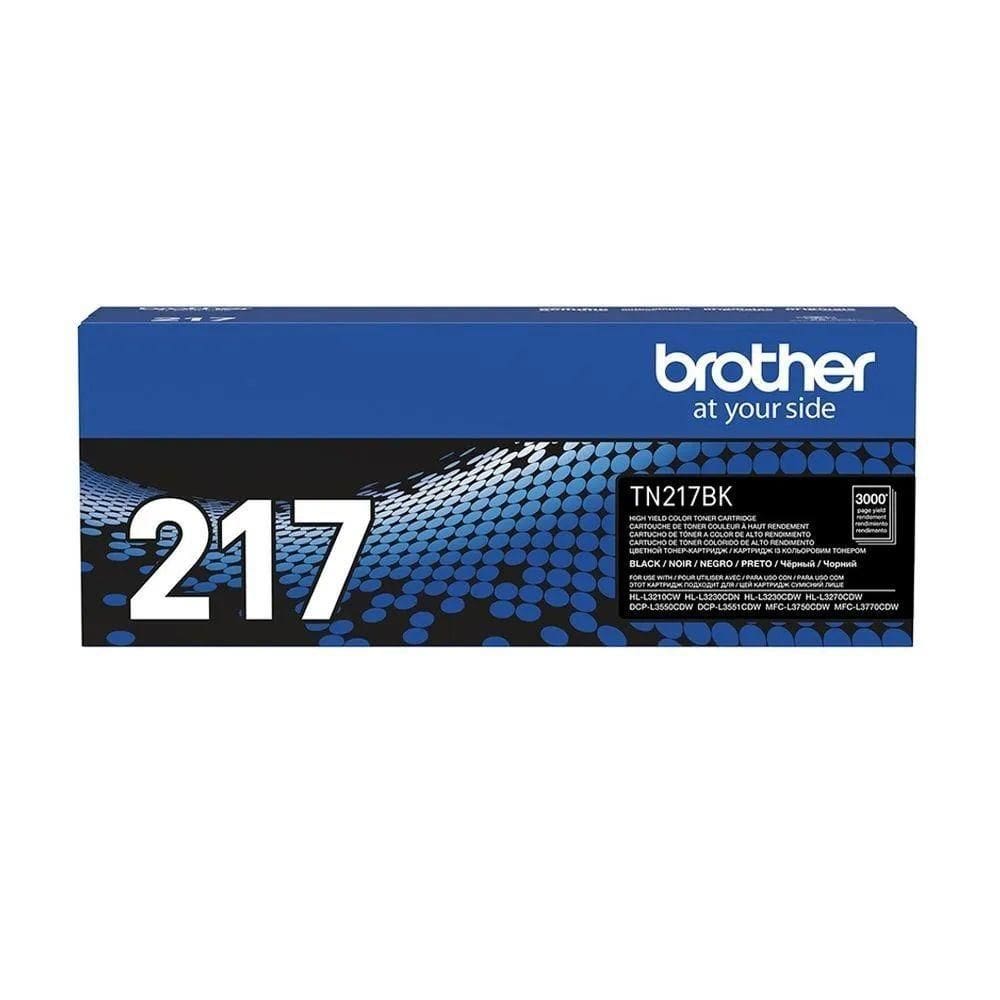 Cartucho Toner Brother Preto Tn217bk Tn-217bk Cx 1 Un Tn217 Tn-217 autêntico