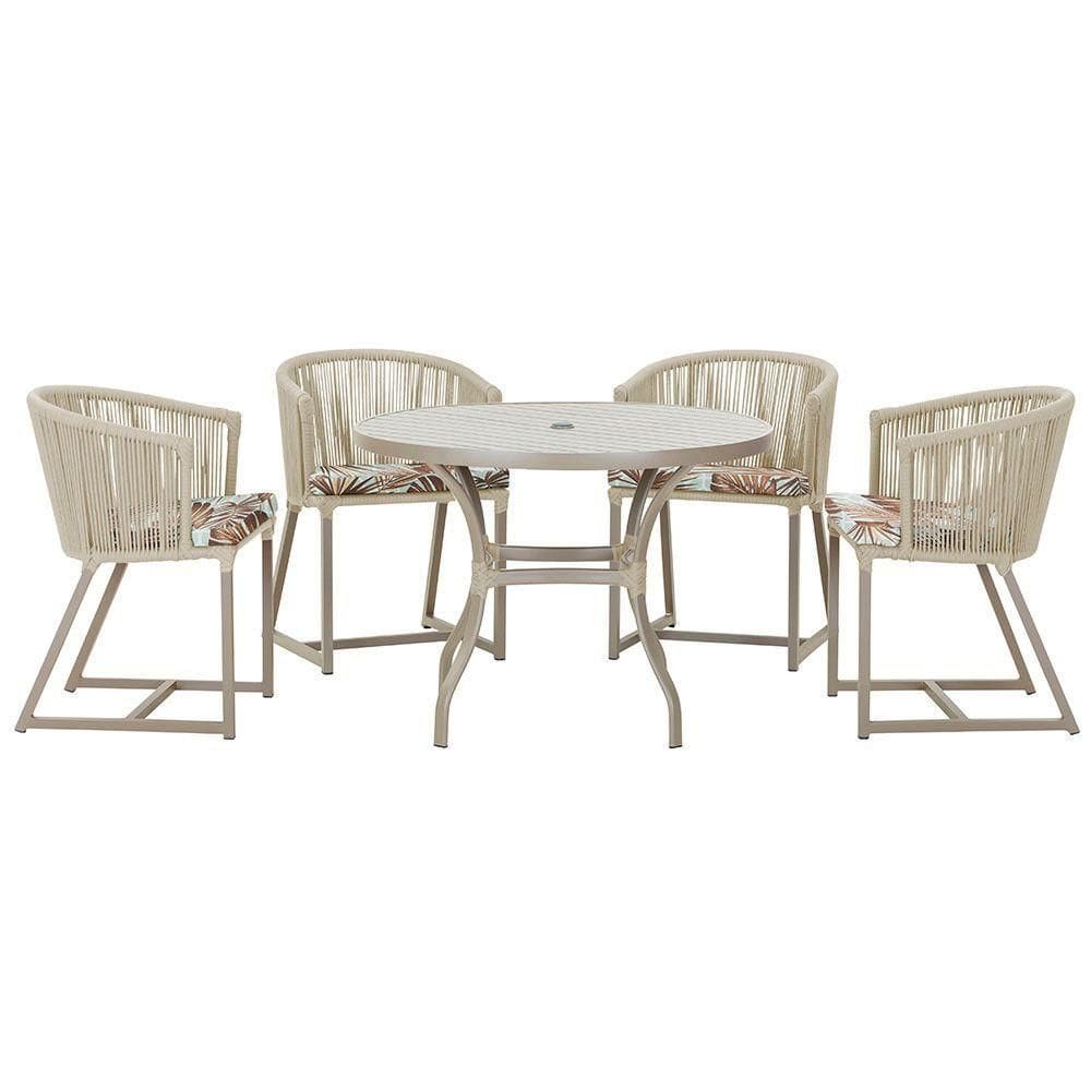Mesa Com 4 Cadeiras E Noronha Estofado 6 Trama autêntico Rami