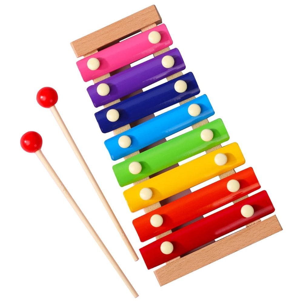 Xilofone Infantil Brinquedo Musical MDF Com Baquetas Educativo e Didático