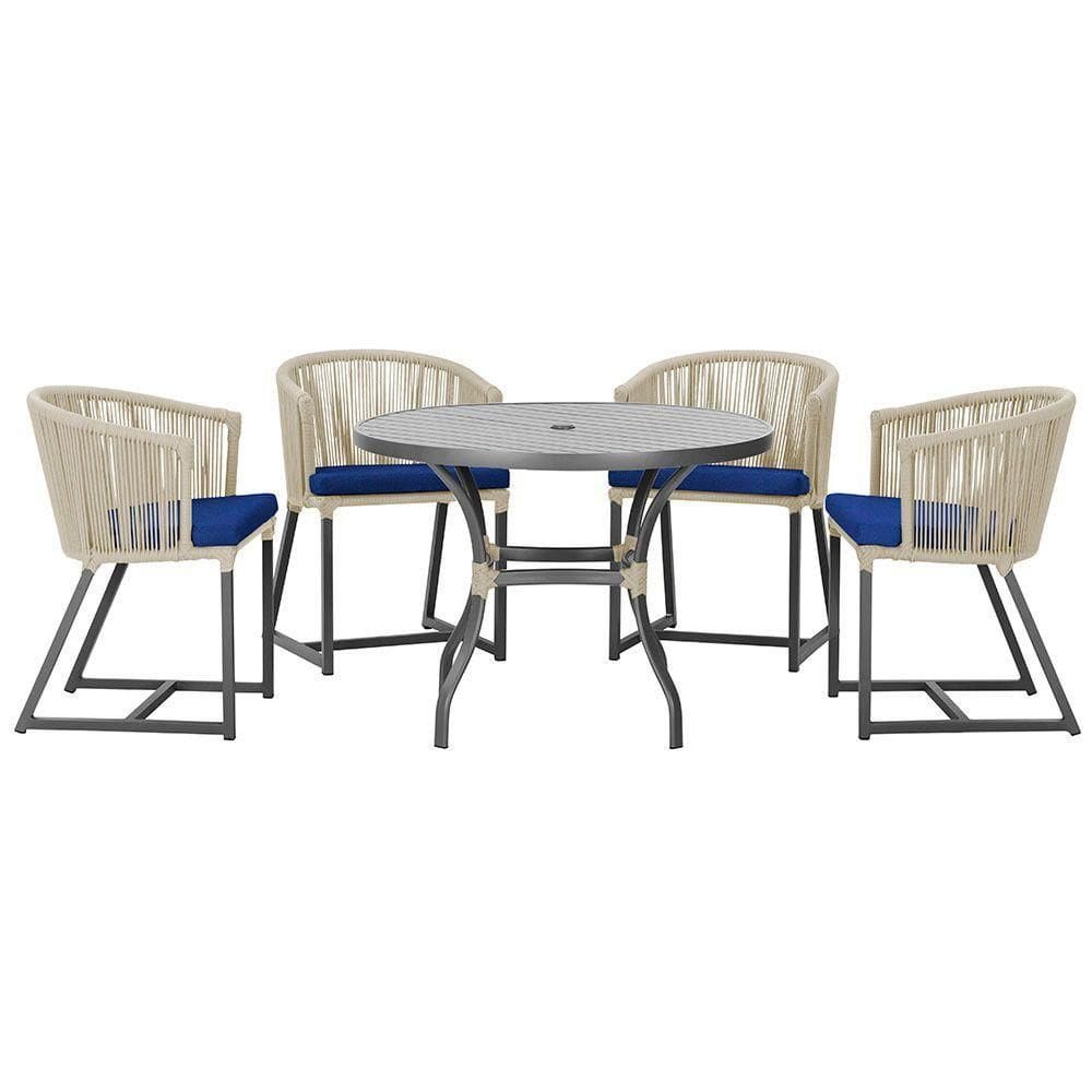 Mesa Com 4 Cadeiras E Noronha Estofado 10 Trama autêntico Rami
