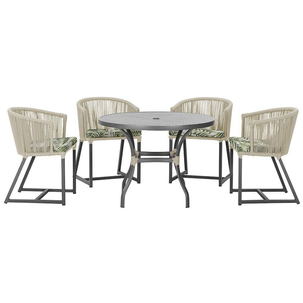 Mesa Com 4 Cadeiras E Noronha Estofado 5 Trama autêntico Rami
