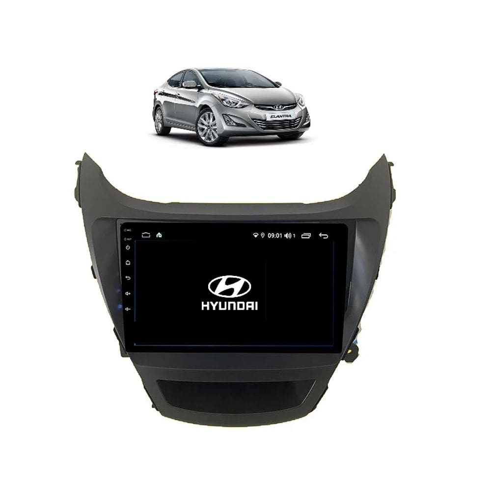 Kit Multimidia Elantra GLS 1.8 2015 / 2016 Carplay AndroidAuto USB BT FM 9 Pol - Roadstar 908BR