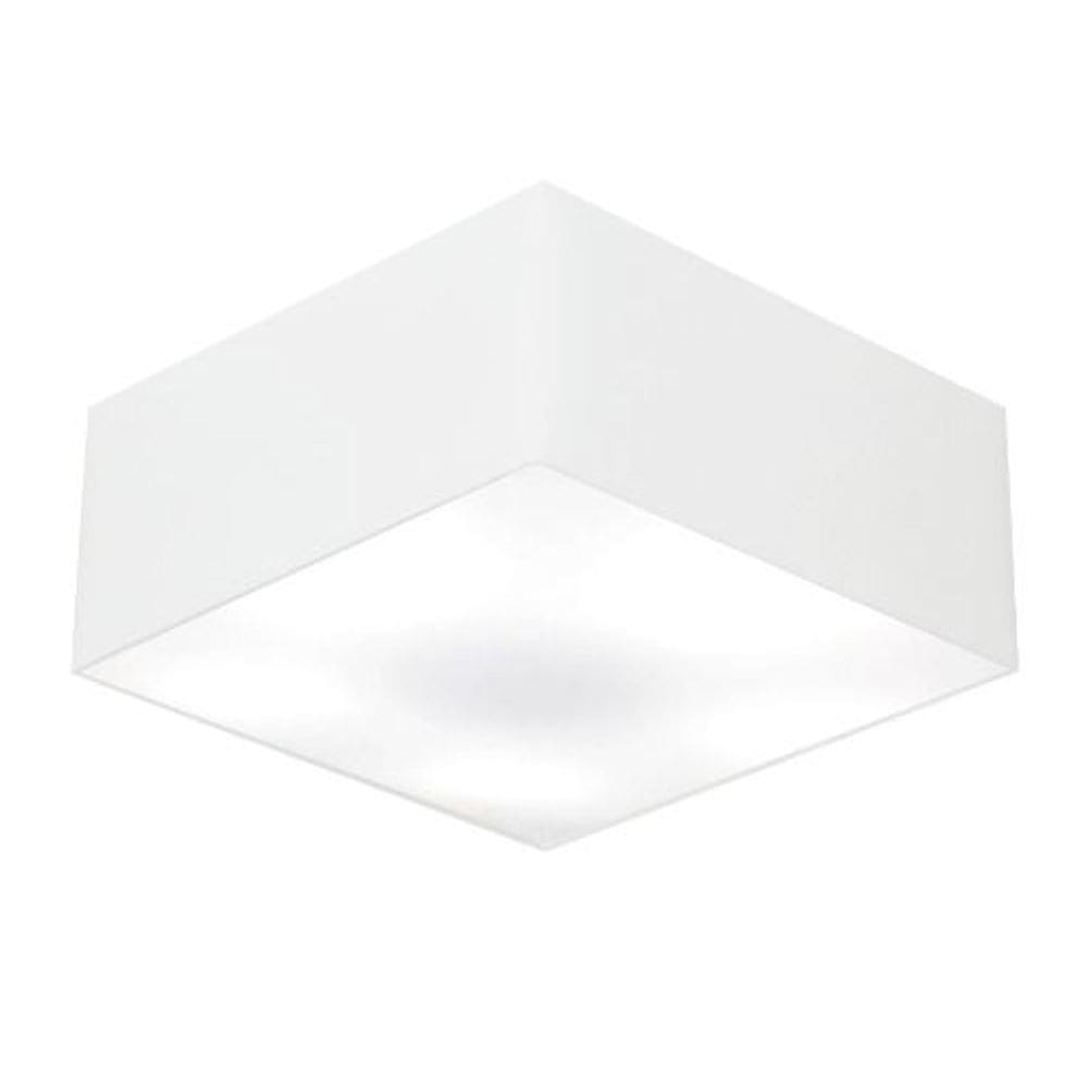 Plafon Quadrado Vivare Md-3053 Cúpula em Tecido 21/60x60cm - Bivolt