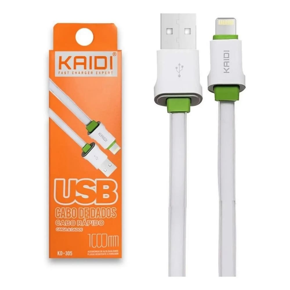 Cabo Kaidi Dados E Carga Rapida Usb Tipo C Com 1 Metros
