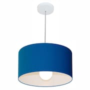 Lustre Pendente Cilíndrico Vivare Md-4031 Cúpula em Tecido 40x21cm - Bivolt