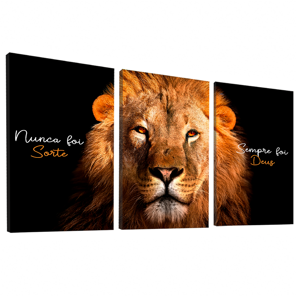 Quadro Decorativo Trio Nunca Foi Sorte