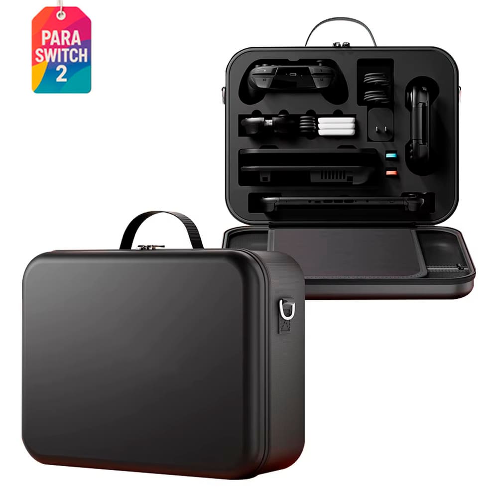 Bolsa Nintendo Switch 2 Grande Viagem Cabe Tudo Preta