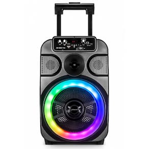 Caixa De Som LED Clássica Bluetooth Rádio Portátil Com Alça