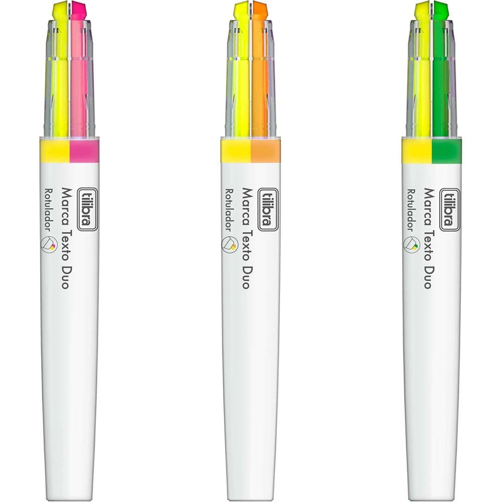 Marca-texto Duo Tilibra - Duas Cores 1 Ponta (Unidade)