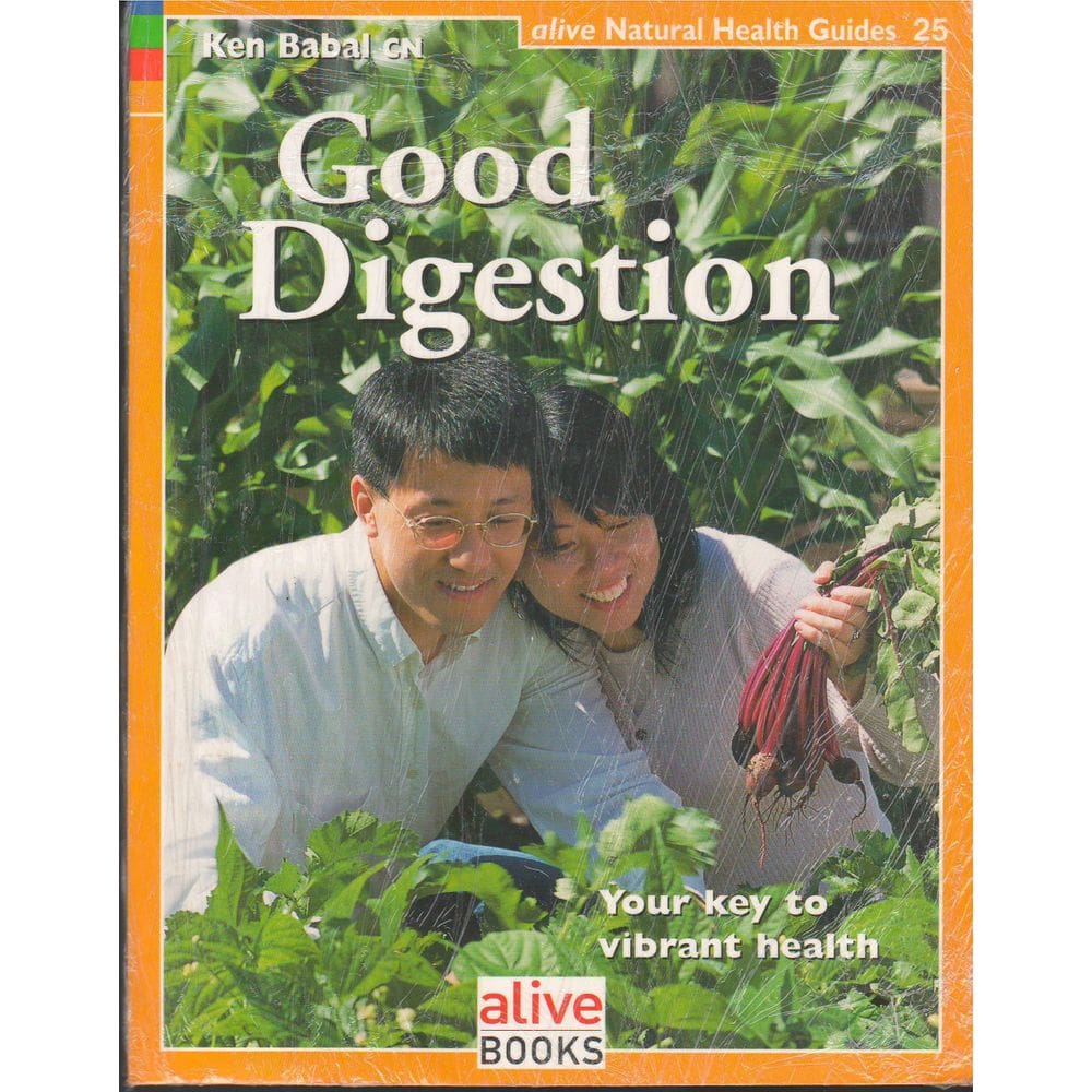 Livro: Guia de saúde natural do Alive Good Digestion utilizado