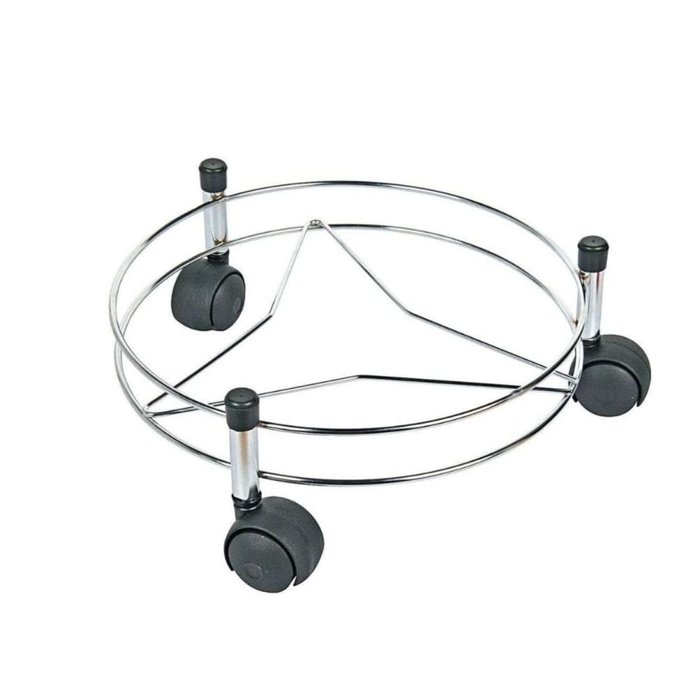 Suporte para Botijão de Gás Aço Cromado Tubular Reforçado 30cm - Araminas