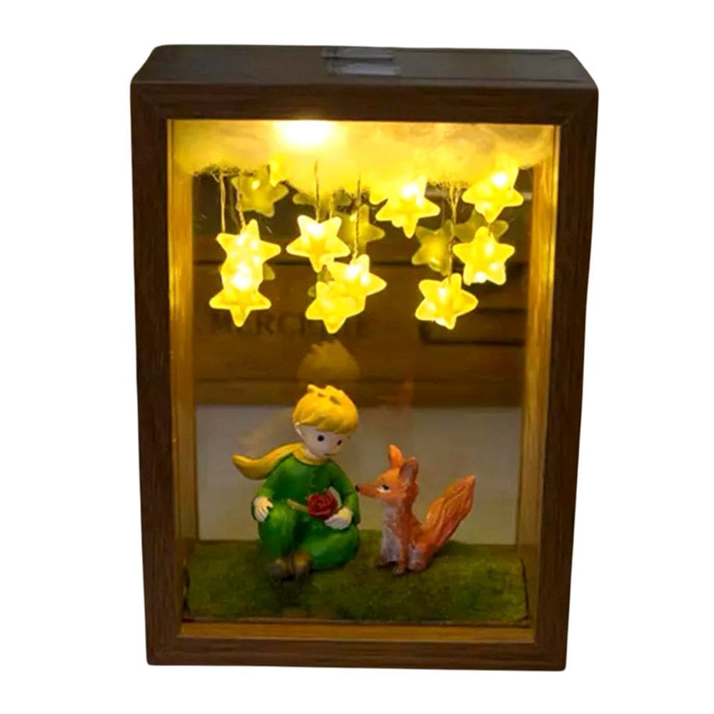 Luminaria Luz Noturna Pequeno Principe Raposa Decoração