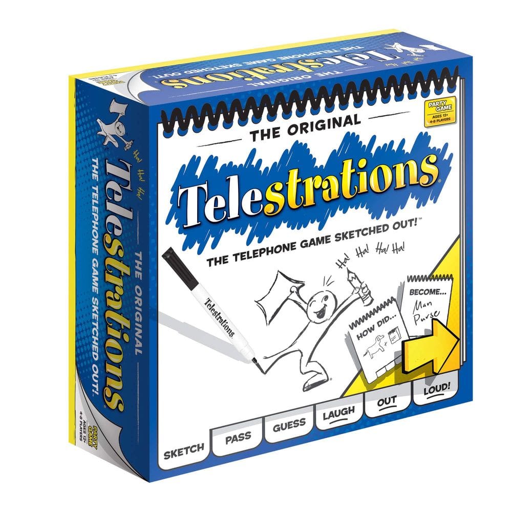 Jogo de Tabuleiro USAOPOLY Telestrations autêntico para 8 jogadores