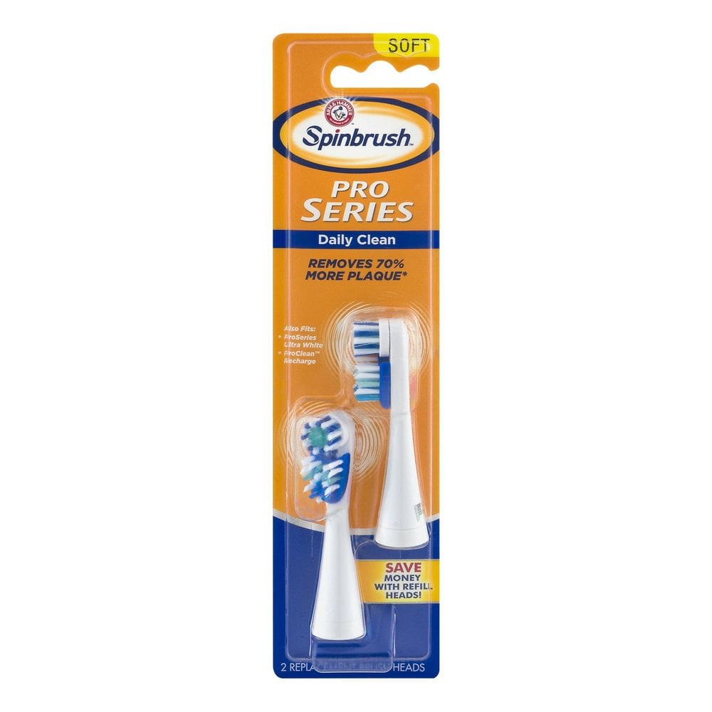 Cabeças de substituição de escovas de dentes elétricas Spinbrush Pro Clean