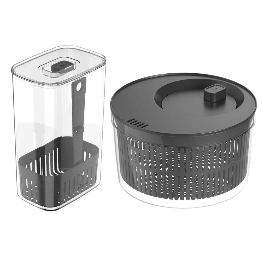 Conjunto Organizador de Geladeira Clear Fresh Preto - Ou