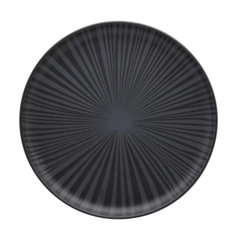 Prato Raso 26 Cm Oxford Porcelanas Flat Ônix Cor Preto