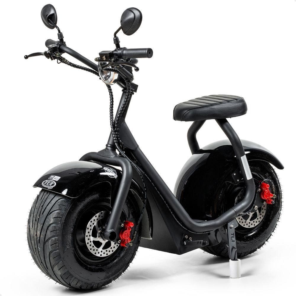 Scooter Elétrica 1000w Tui Pop Moto Patinete Sem Cnh Preto-preto