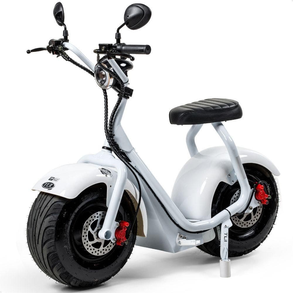 Scooter Elétrica 1000w Tui Pop Moto Patinete Sem Cnh Branco-branco