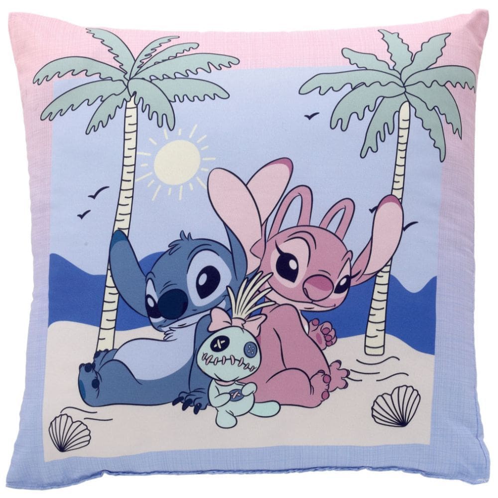 Almofada Disney 43x43cm Hedrons Stitch Praia