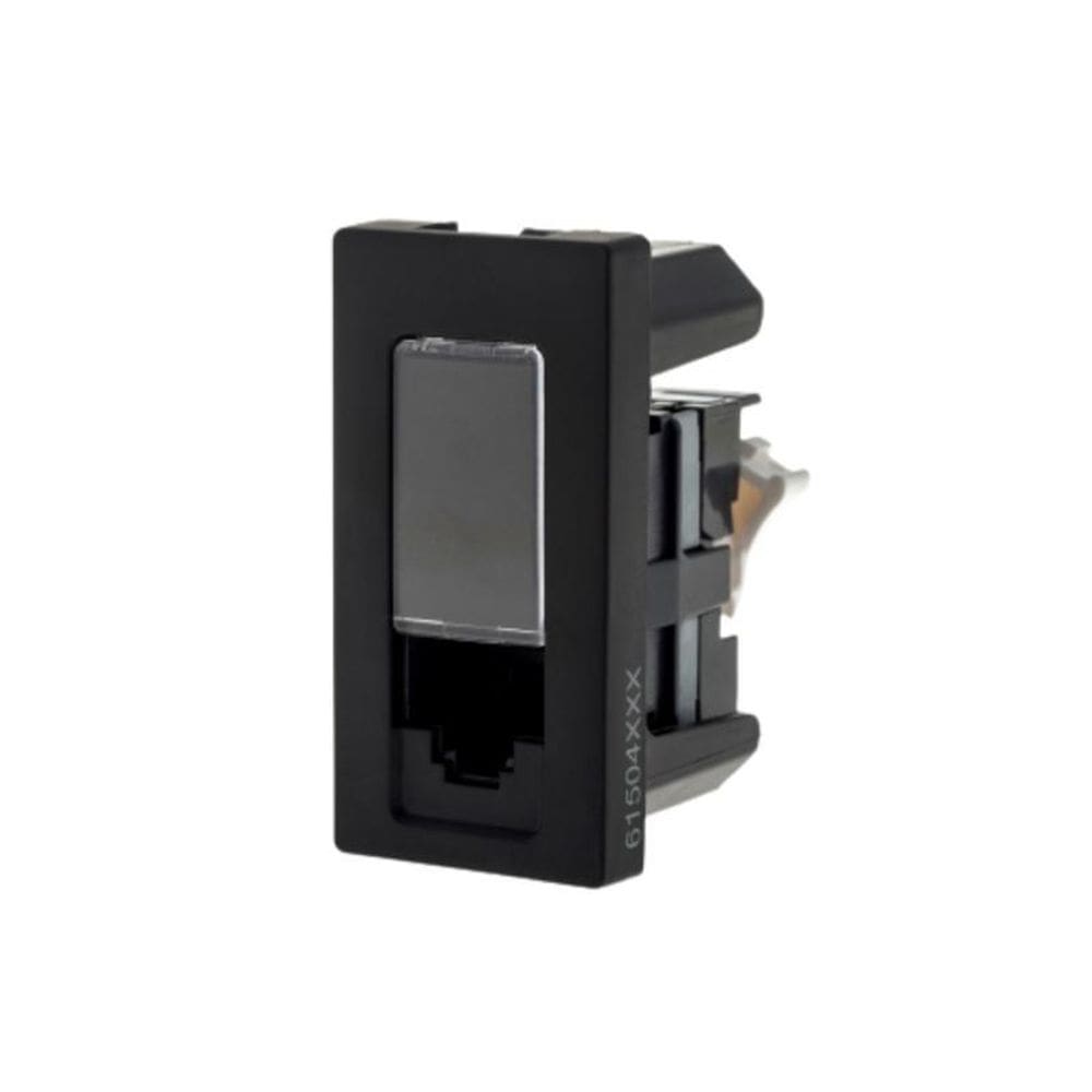 Modulo Tomada Rj45 Cat5E Preta Pial Plus +
