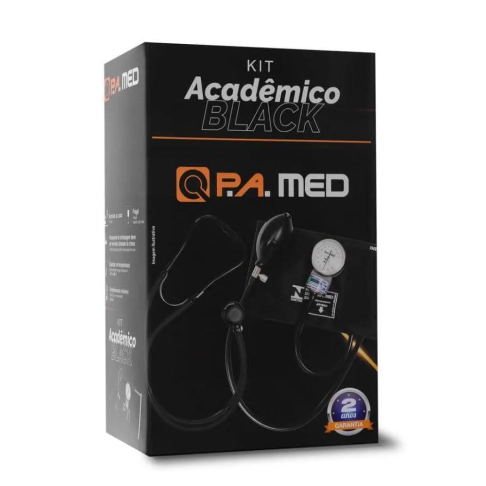 Kit Acadêmico Pa Med Black Total