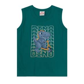 Regata Infantil Menino Dinossauro Verde Brandili