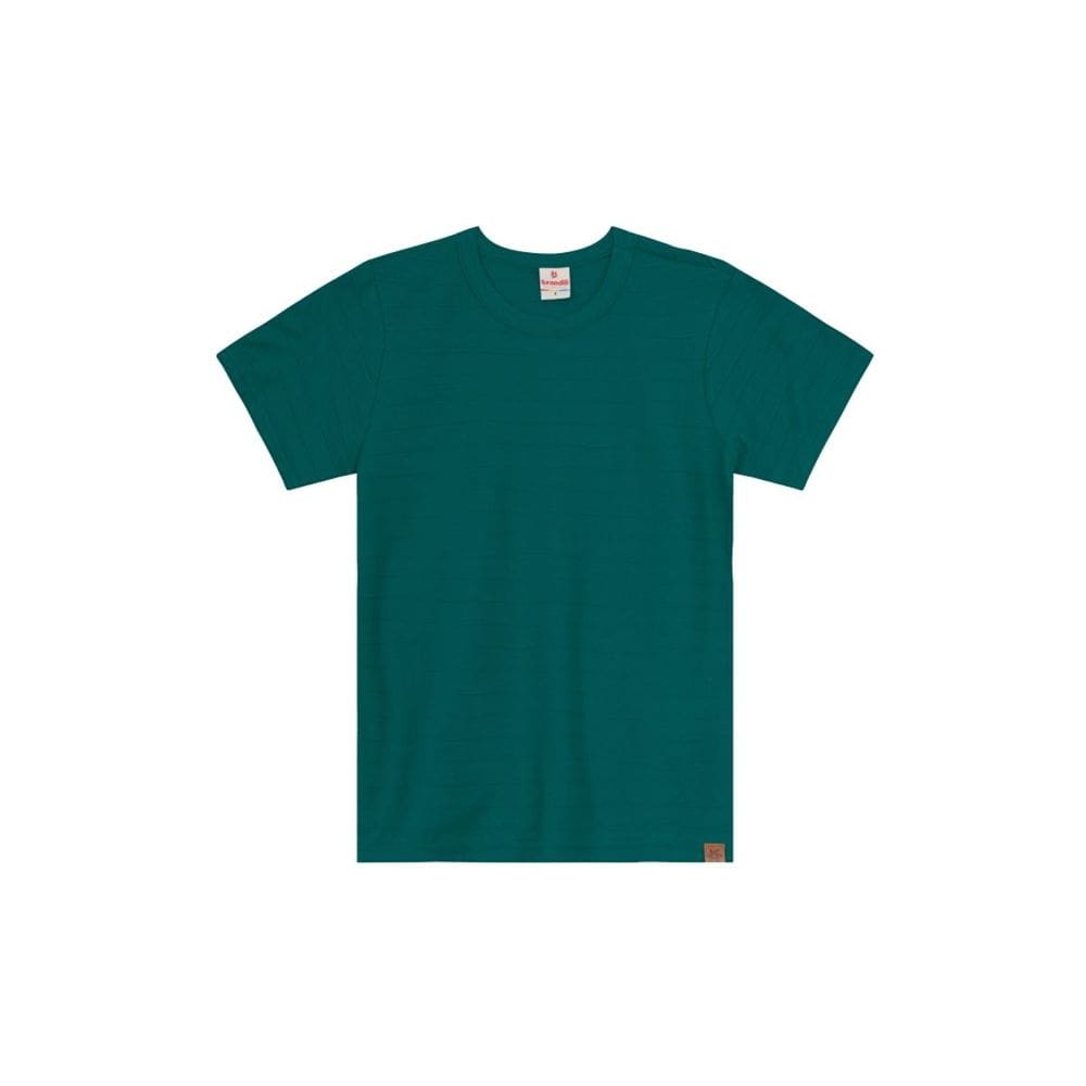 Camiseta Infantil Menino Listrada Verde Brandili