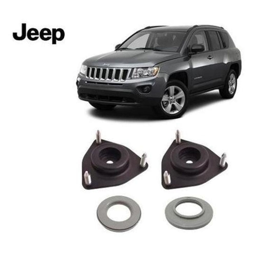 Kit 2 Coxim Rolamento Suspensão Dianteira Jeep Compass 2011