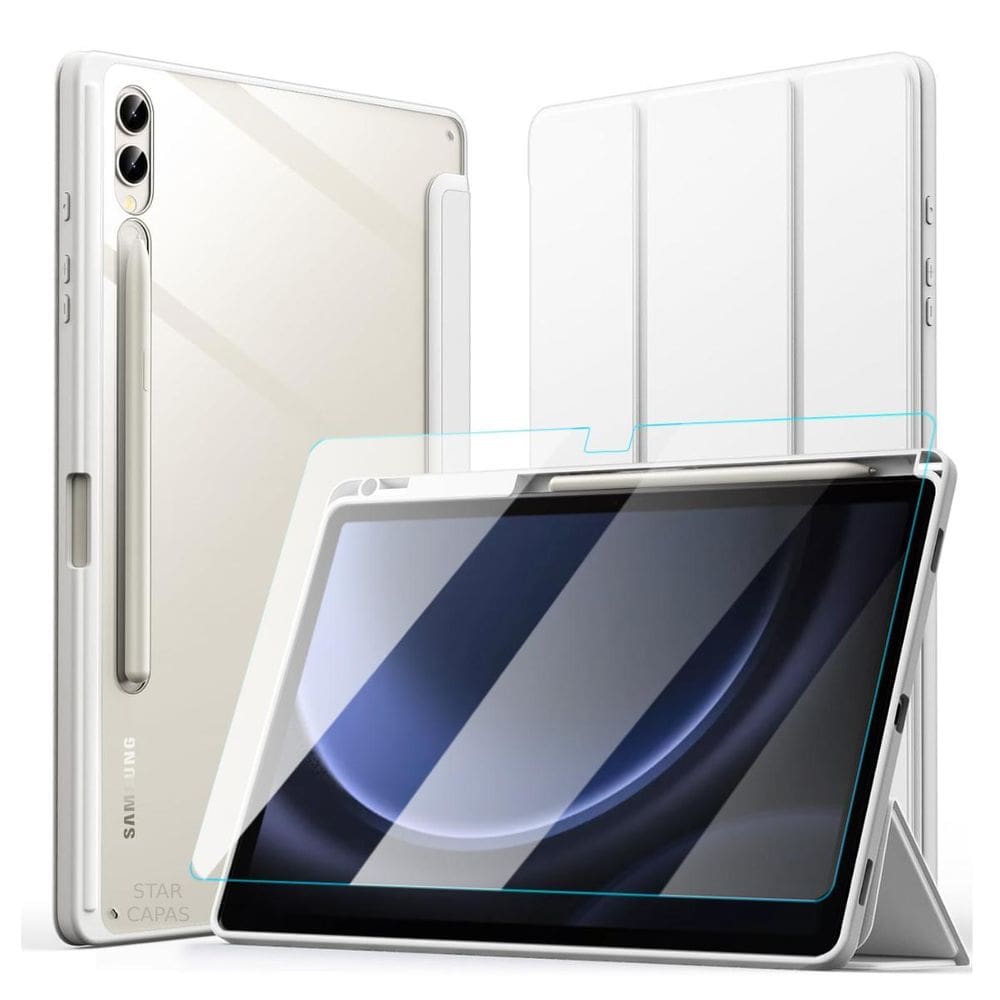 Capa Acrílica P/ Galaxy Tab S9 Fe+ X610 + Película Vidro 12.