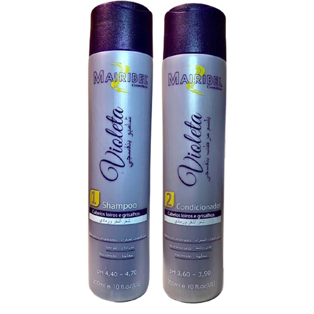 Kit Shampoo e Condicionador Violeta Mairibel 300ml