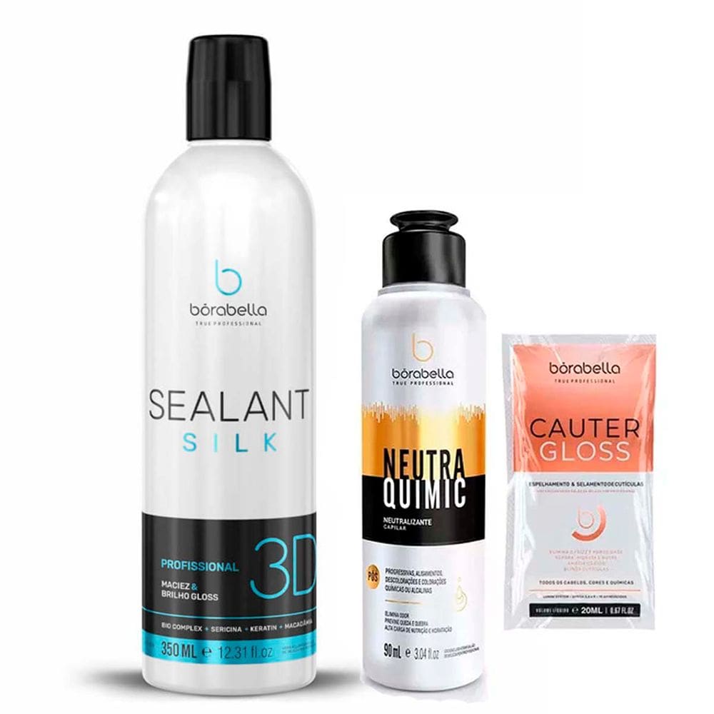 Kit Selagem Sealant 3D 350ml e Neutraquimic 90ml Borabella 