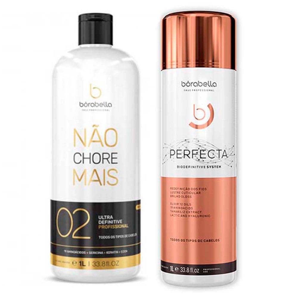 Kit Progressiva Not Cry More e Perfecta  Bio Borabella 1L