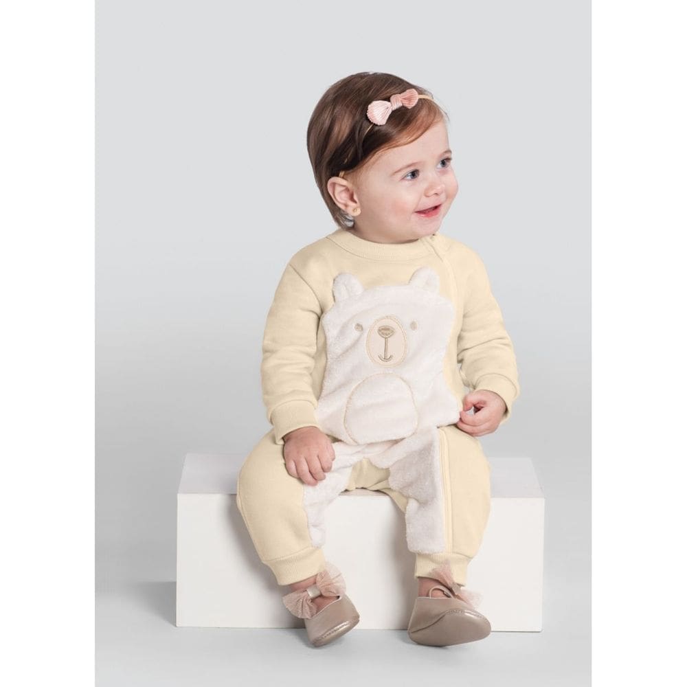 Macacão Bebê Menino Ursinho Brandili Baby