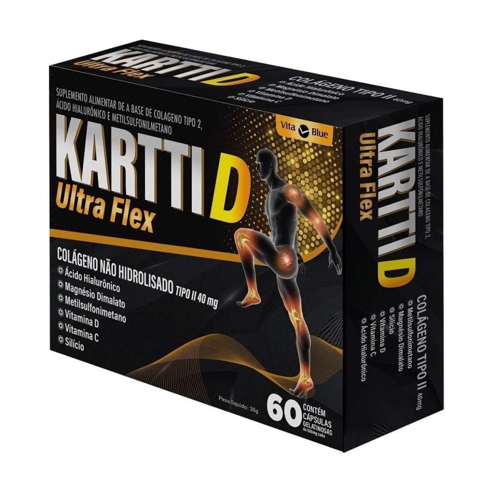Kartti D Ultra Flex Colágeno Tipo II Vita Blue 60 Cápsulas