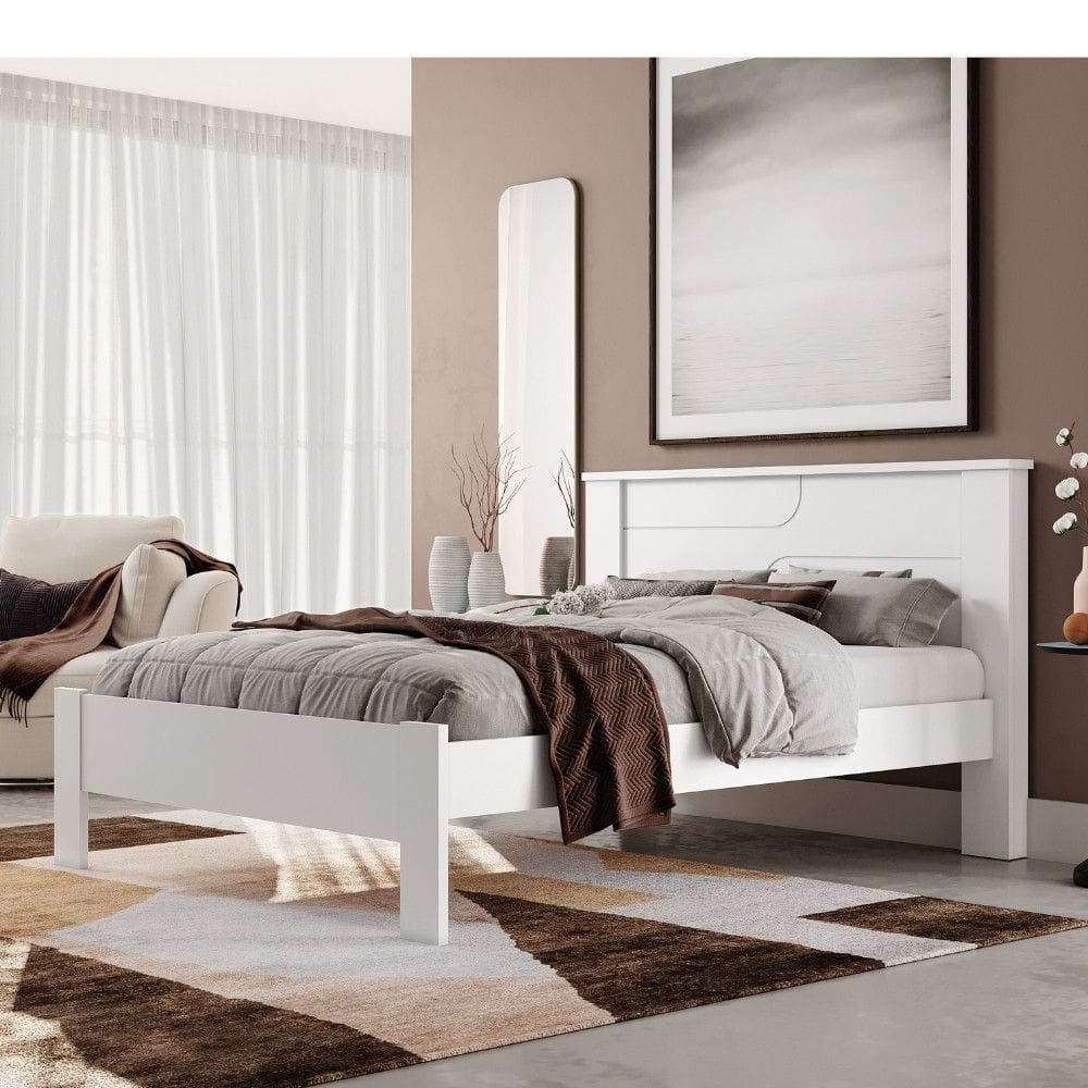 Cama Casal Pérola Full Conquista Móveis