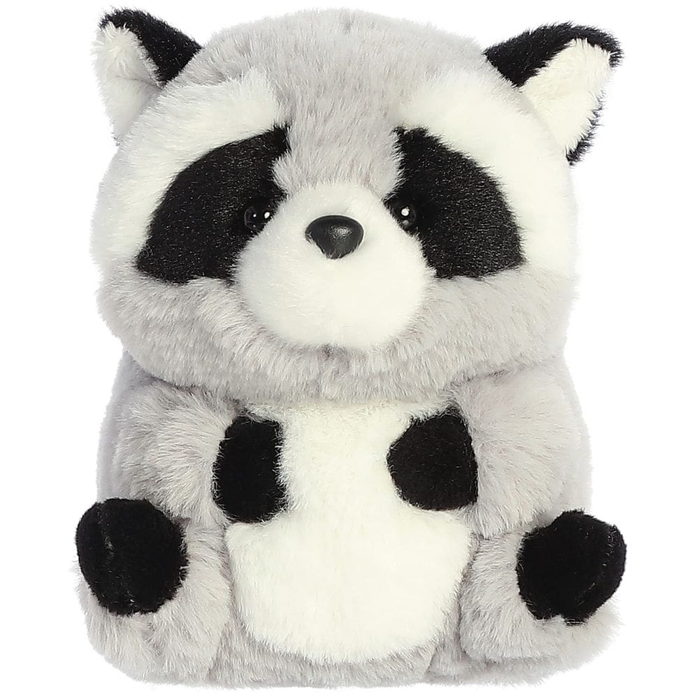 Bicho de pelúcia Aurora Rolly Pet Ripley Raccoon Grey 13cm