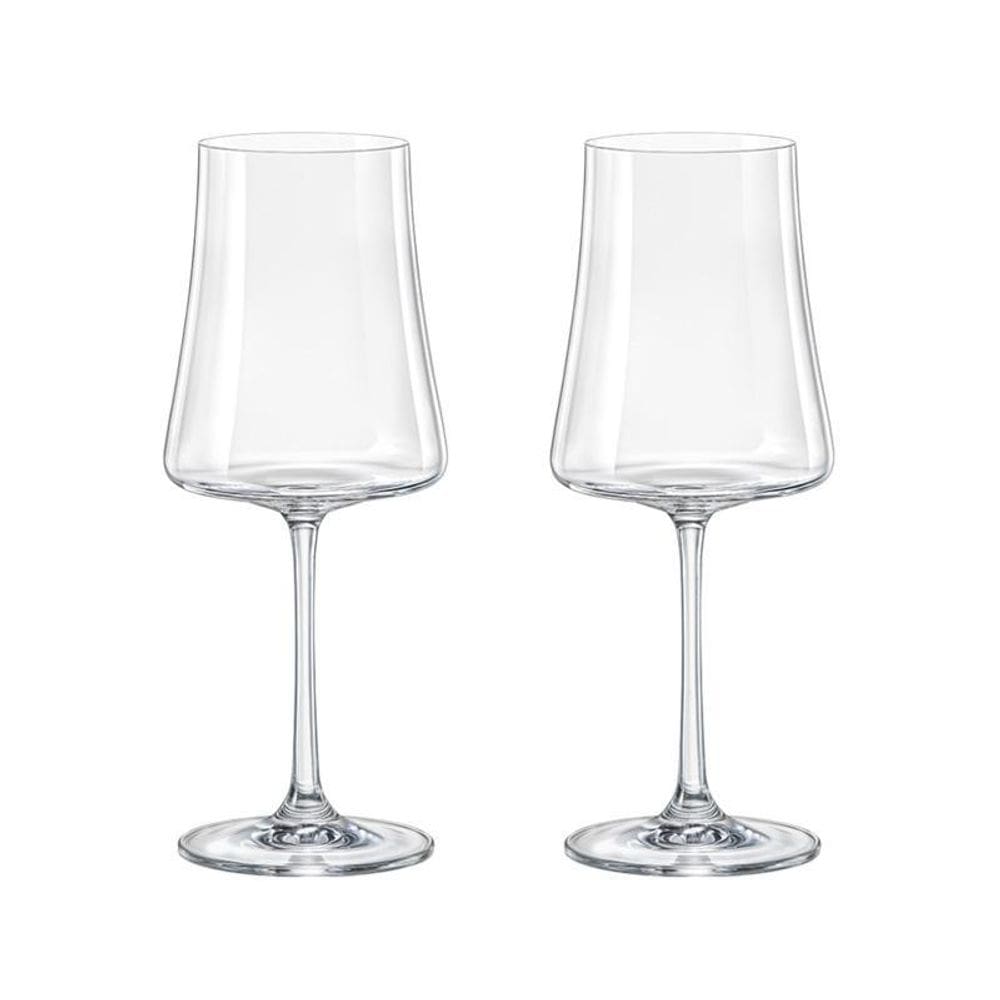 Jogo 2 Taças Cristal Vinho Branco 360 Ml Linha Xtra Bohemia