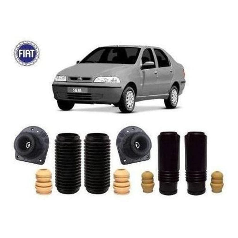 Kit 4 Coxim Batente Dianteiro Traseiro Fiat Siena 2008 2009