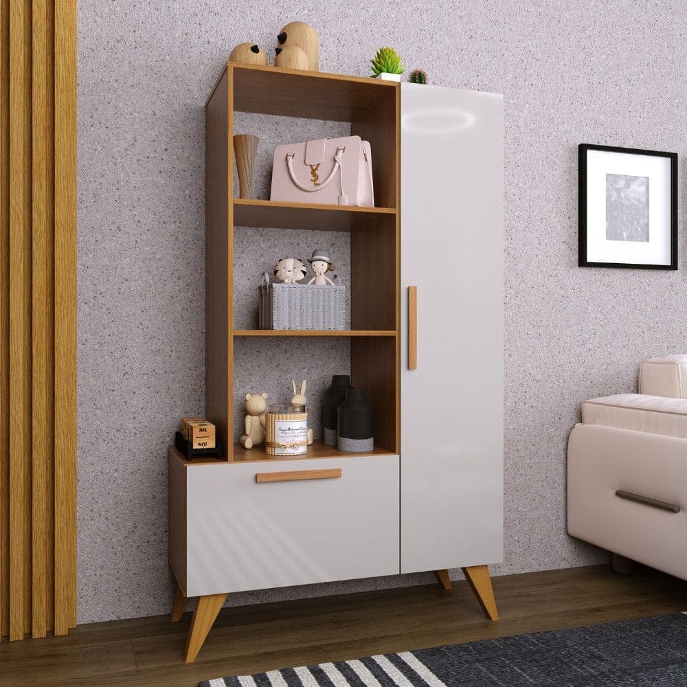 Estante Multiuso 1 Porta 1 Gaveta Versatil Indekes