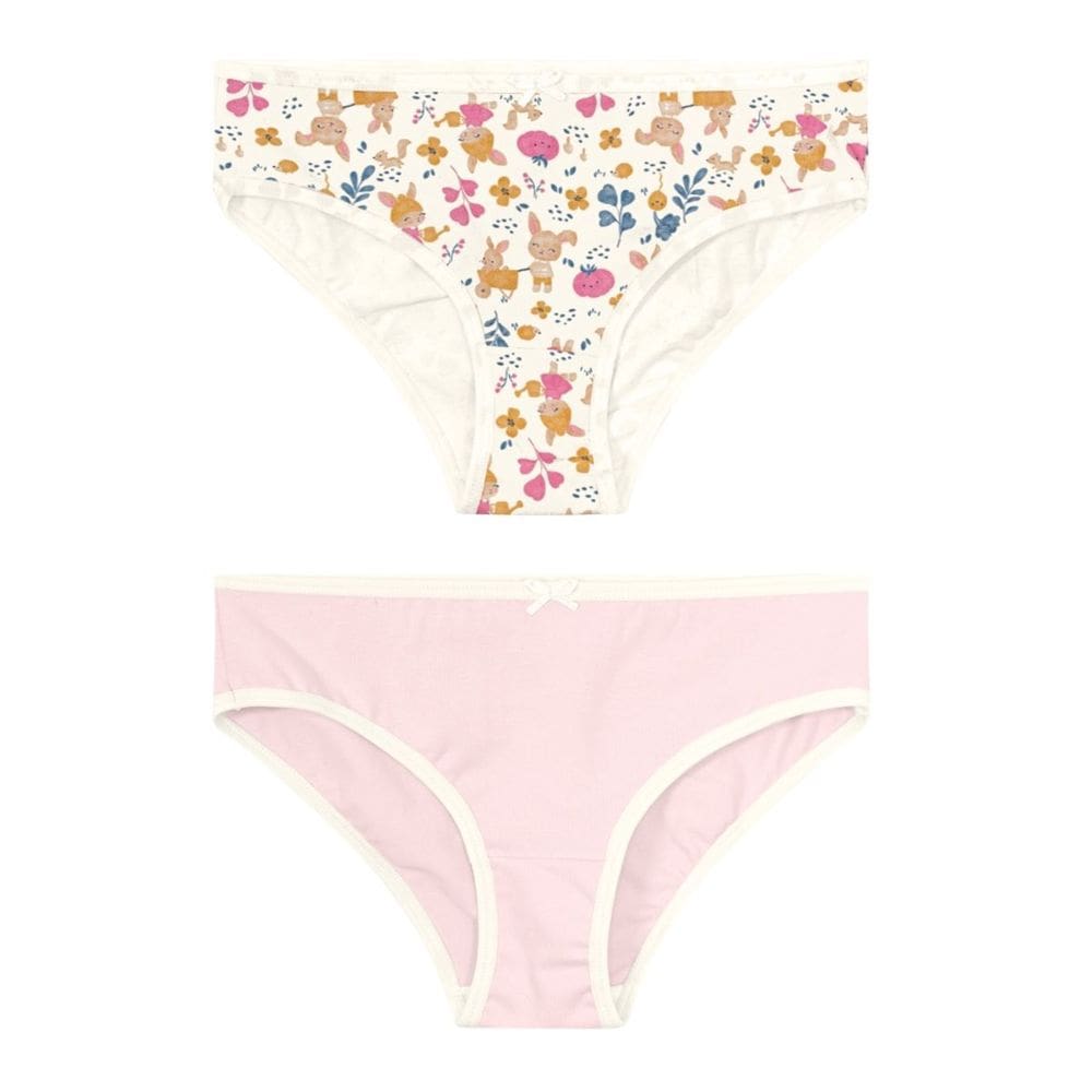 Kit Infantil Menina 2 Calcinhas De Coelhinho Brandili