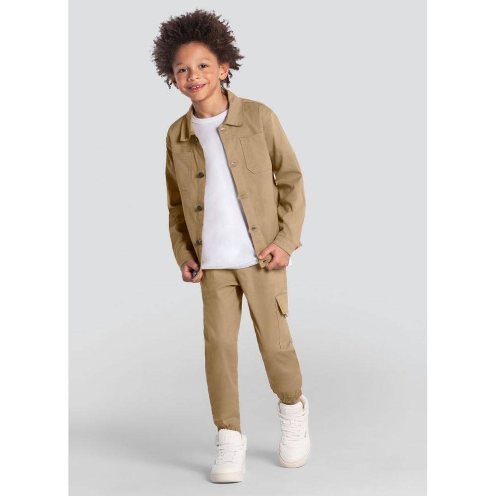Jaqueta Infantil Menino Sarja Brandili
