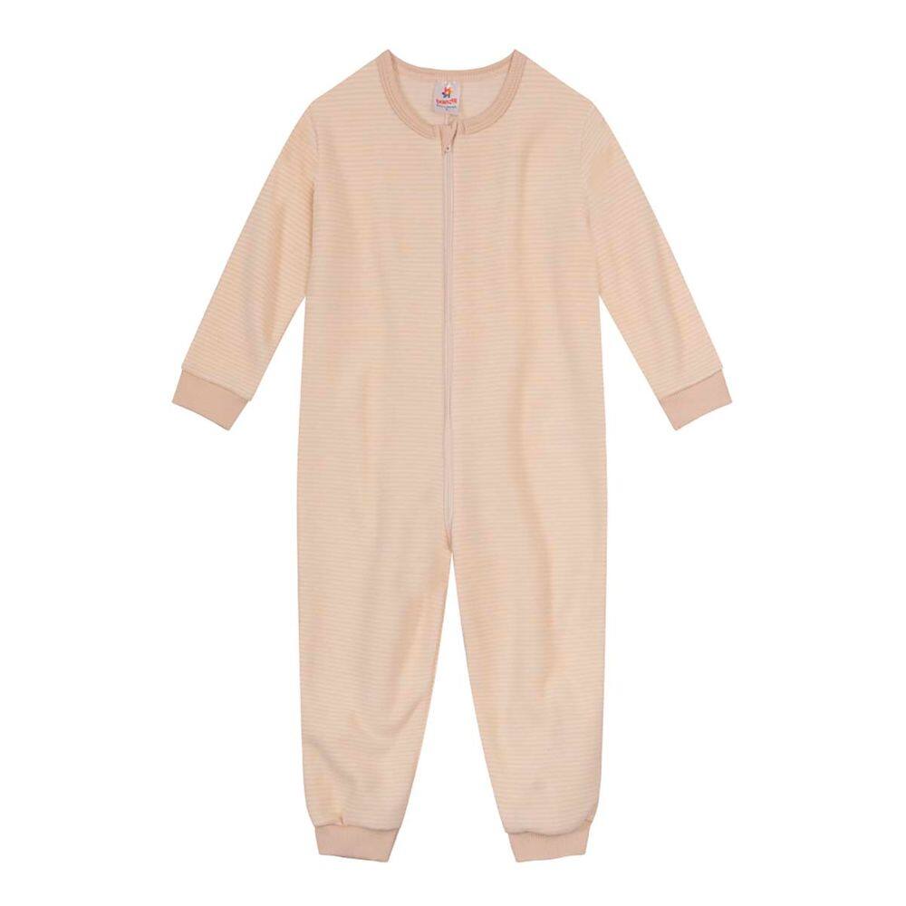 Macacão pijama unissex soft de dinossauro Brandili Natural
